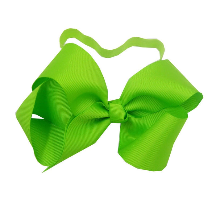 Wholesale Kids Fabric Bow Stretch Hair Scrunchies JDC-HS-Chund007 Hair Scrunchies 春蝶 green Wholesale Jewelry JoyasDeChina Joyas De China