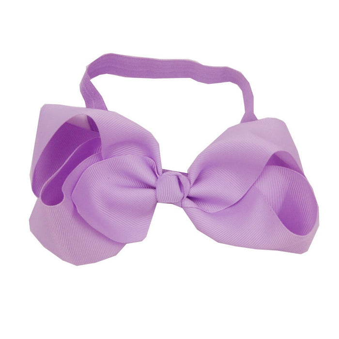 Wholesale Kids Fabric Bow Stretch Hair Scrunchies JDC-HS-Chund007 Hair Scrunchies 春蝶 purple Wholesale Jewelry JoyasDeChina Joyas De China