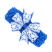 Wholesale Kids Hair Rope Printed Dovetail Bow with Knitted Fabric Hair Scrunchies JDC-HS-Chund001 Hair Scrunchies 春蝶 sapphire blue,royal blue Wholesale Jewelry JoyasDeChina Joyas De China