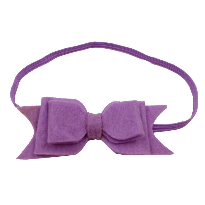 Wholesale Kids Non Woven Bow Cloth Hair Scrunchies JDC-HS-Chund003 Hair Scrunchies 春蝶 purple Wholesale Jewelry JoyasDeChina Joyas De China