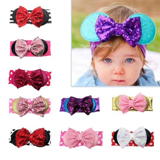 Wholesale Kids Sequin Bow Cloth Hair Scrunchies JDC-HS-Chund006 Hair Scrunchies 春蝶 Wholesale Jewelry JoyasDeChina Joyas De China