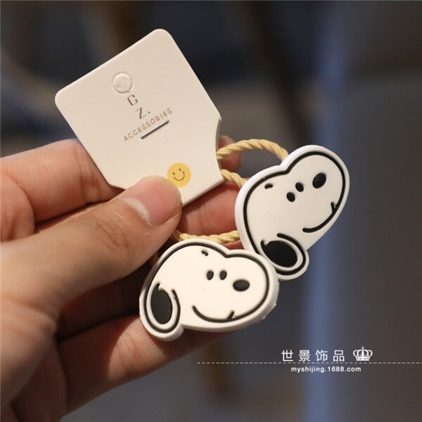 Wholesale Kids Silicone Cartoon Hair Scrunchies MOQ≥5 JDC-HS-Shij006 Hair Scrunchies 世景 MOQ5 dog set Wholesale Jewelry JoyasDeChina Joyas De China