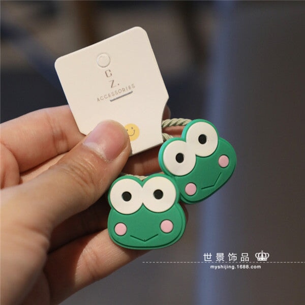 Wholesale Kids Silicone Cartoon Hair Scrunchies MOQ≥5 JDC-HS-Shij006 Hair Scrunchies 世景 MOQ5 qingwa set Wholesale Jewelry JoyasDeChina Joyas De China