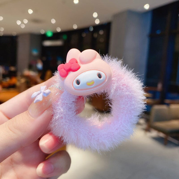 Wholesale kitten puppy rabbit furry hair rope(F) JDC-HS-BL001 Hair Scrunchies 冰澜 3 Wholesale Jewelry JoyasDeChina Joyas De China