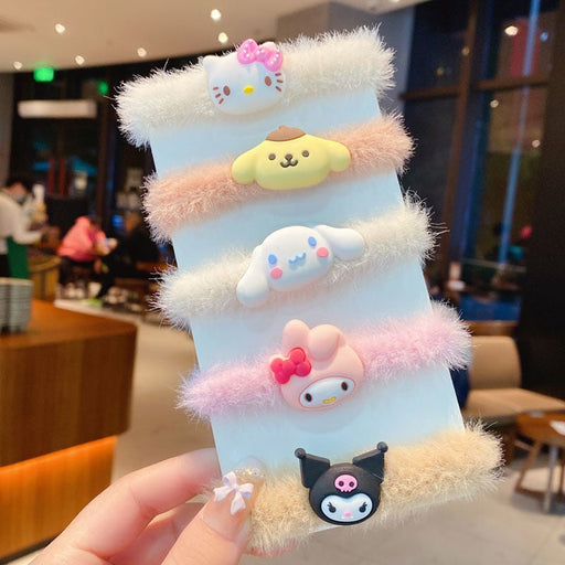 Wholesale kitten puppy rabbit furry hair rope(F) JDC-HS-BL001 Hair Scrunchies 冰澜 Wholesale Jewelry JoyasDeChina Joyas De China