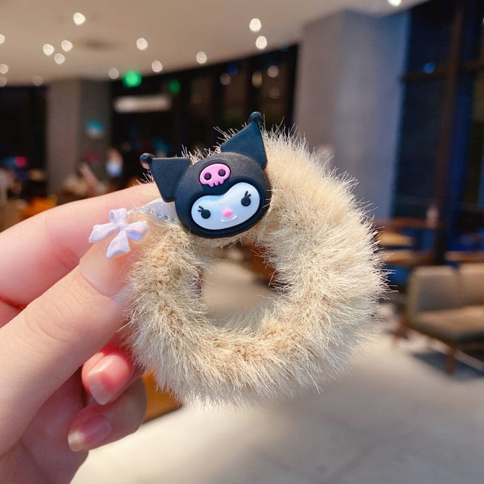 Wholesale kitten puppy rabbit furry hair rope(F) JDC-HS-BL001 Hair Scrunchies 冰澜 Wholesale Jewelry JoyasDeChina Joyas De China