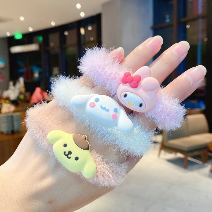 Wholesale kitten puppy rabbit furry hair rope(F) JDC-HS-BL001 Hair Scrunchies 冰澜 Wholesale Jewelry JoyasDeChina Joyas De China
