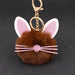 Wholesale Kitten Whiskers Alloy Imitation Hair Hair Ball Keychain JDC-KC-Zuge023 Keychains 祖格 brown / Wholesale Jewelry JoyasDeChina Joyas De China