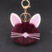 Wholesale Kitten Whiskers Alloy Imitation Hair Hair Ball Keychain JDC-KC-Zuge023 Keychains 祖格 Purple / Wholesale Jewelry JoyasDeChina Joyas De China
