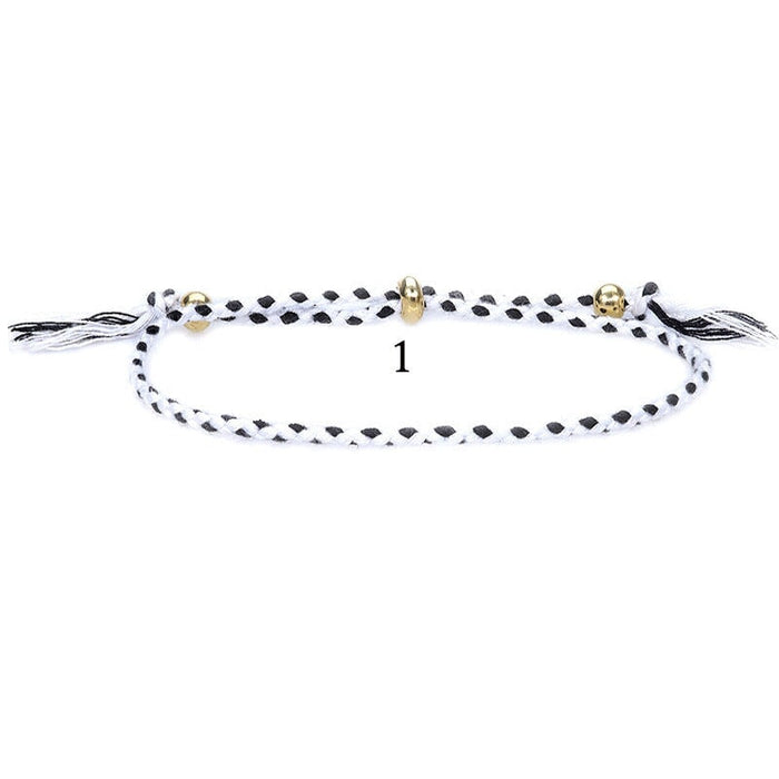 Wholesale knitting hand national Tibetan cotton rope tassel Bracelet JDC-BT-Yiye002 Bracelets 益烨 1 Wholesale Jewelry JoyasDeChina Joyas De China