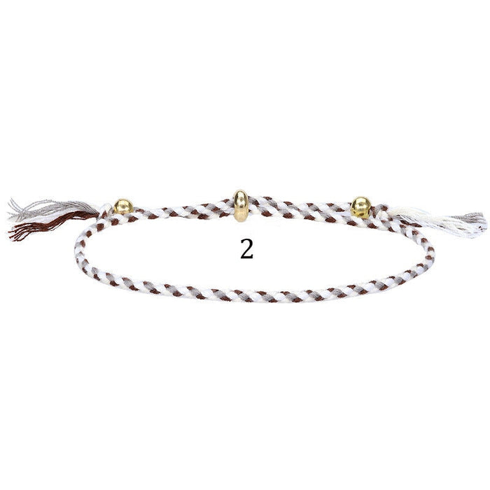 Wholesale knitting hand national Tibetan cotton rope tassel Bracelet JDC-BT-Yiye002 Bracelets 益烨 2 Wholesale Jewelry JoyasDeChina Joyas De China