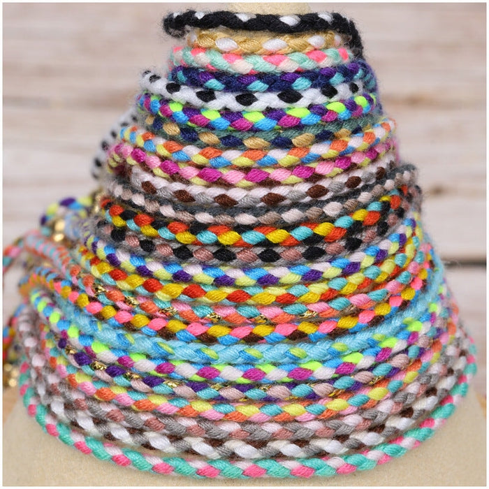 Wholesale knitting hand national Tibetan cotton rope tassel Bracelet JDC-BT-Yiye002 Bracelets 益烨 Wholesale Jewelry JoyasDeChina Joyas De China