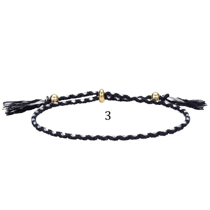 Wholesale knitting hand national Tibetan cotton rope tassel Bracelet JDC-BT-Yiye002 Bracelets 益烨 Wholesale Jewelry JoyasDeChina Joyas De China