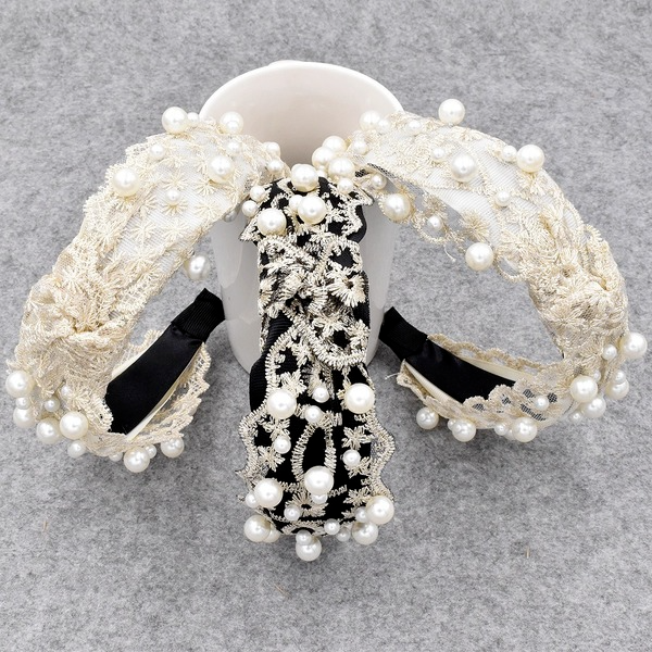 Bulk Jewelry Wholesale Lace pearl hair band JDC-HD-n010 Wholesale factory from China YIWU China