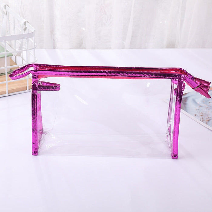 Wholesale Large Capacity Transparent PVC Storage Bag Cosmetic Bag MOQ≥10 JDC-CB-DeMu001 Cosmetic bag 德沐 Wholesale Jewelry JoyasDeChina Joyas De China