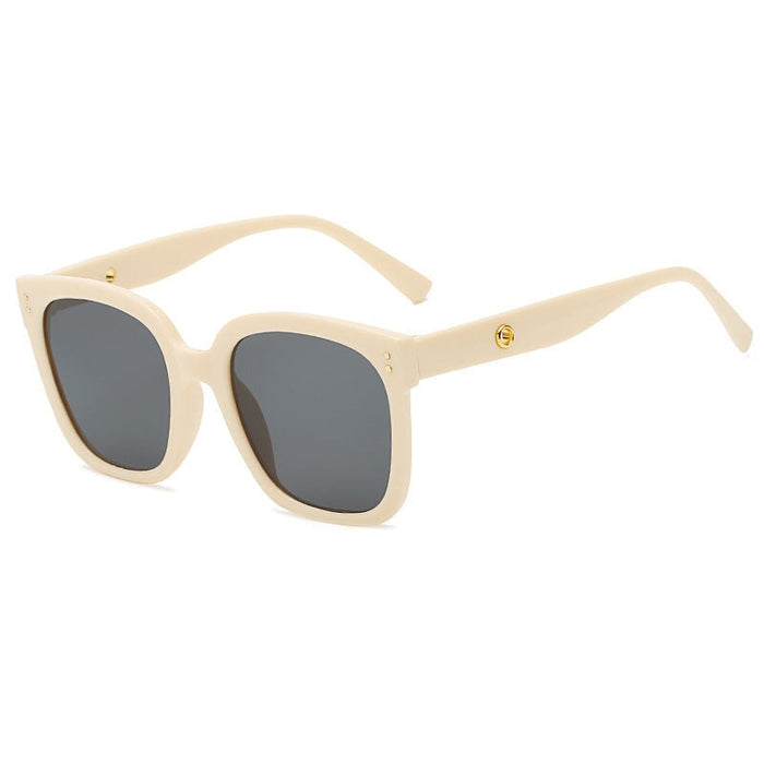 Wholesale large frame Fashion Driving Sunglasses JDC-SG-XinS001 Sunglasses 星尚 rice white Wholesale Jewelry JoyasDeChina Joyas De China