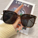 Wholesale large frame Tan anti UV fashion sunglasses JDC-SG-JinF040 Sunglasses 季丰 Wholesale Jewelry JoyasDeChina Joyas De China