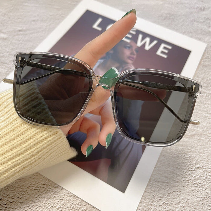 Wholesale large frame Tan anti UV fashion sunglasses JDC-SG-JinF040 Sunglasses 季丰 Wholesale Jewelry JoyasDeChina Joyas De China