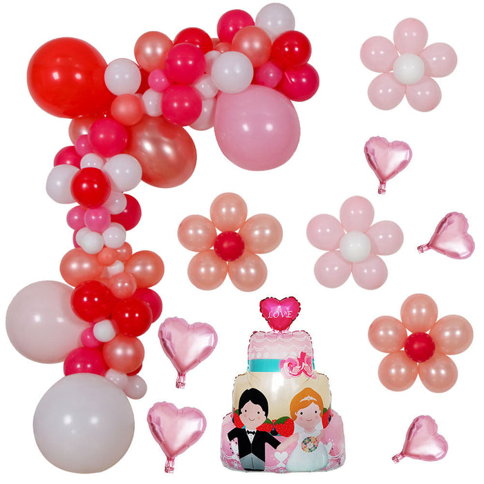 Wholesale Latex/Aluminum Film Valentine's Day Decorative Balloons Set JDC-BL-Qih004 祺惠 Wholesale Jewelry JoyasDeChina Joyas De China