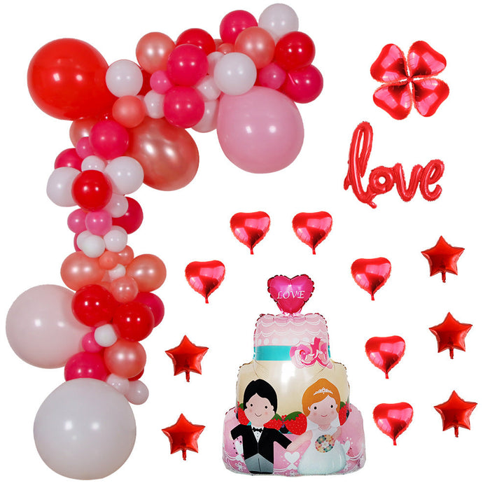 Wholesale Latex/Aluminum Film Valentine's Day Decorative Balloons Set JDC-BL-Qih004 祺惠 Wholesale Jewelry JoyasDeChina Joyas De China