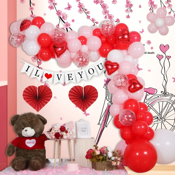 Wholesale Latex/Aluminum Film Valentine's Day Decorative Balloons Set JDC-BL-Qih005 祺惠 Wholesale Jewelry JoyasDeChina Joyas De China