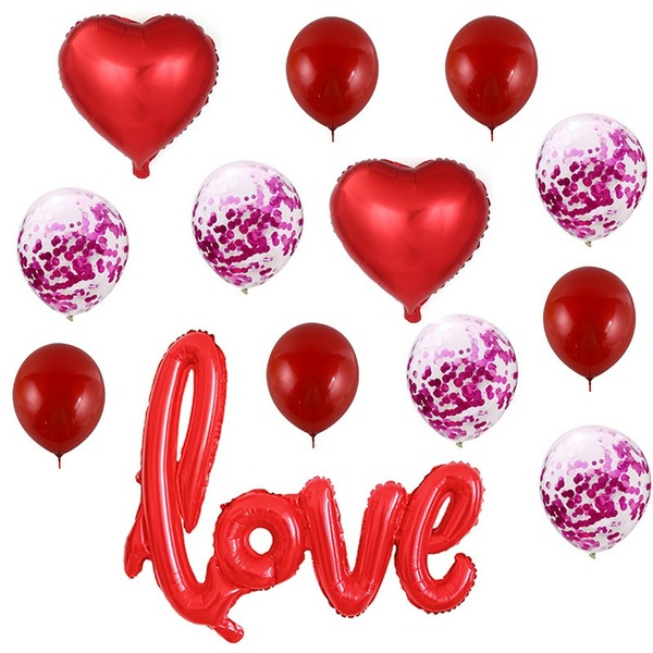 Wholesale Latex/Aluminum Film Valentine's Day Decorative Balloons Set JDC-BL-Qih006 祺惠 Wholesale Jewelry JoyasDeChina Joyas De China