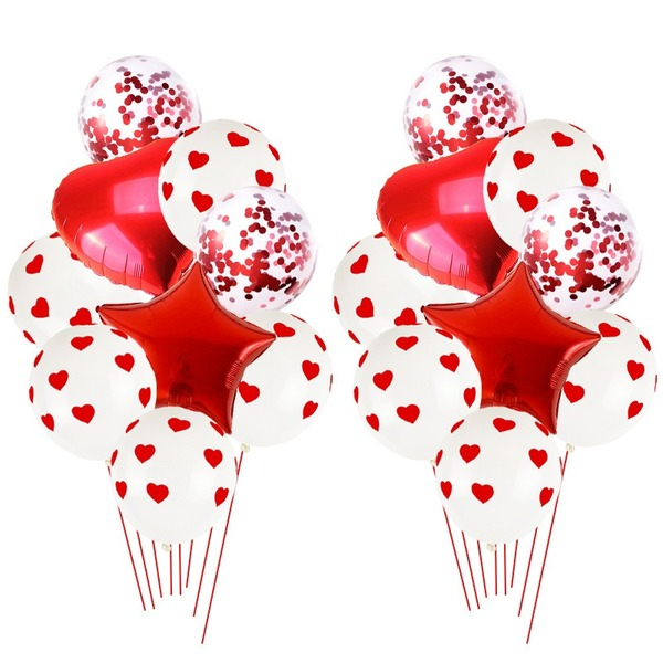 Wholesale Latex/Aluminum Film Valentine's Day Decorative Balloons Set JDC-BL-Qih008 祺惠 Wholesale Jewelry JoyasDeChina Joyas De China