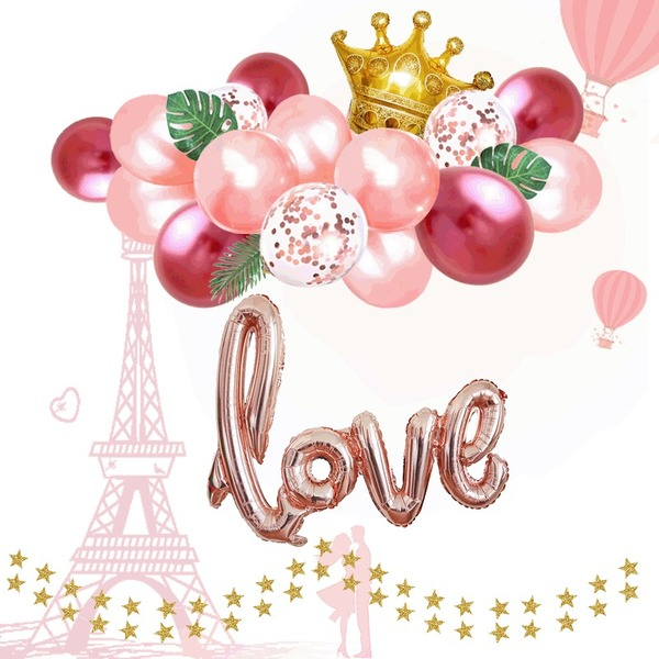 Wholesale Latex/Aluminum Film Valentine's Day Decorative Balloons Set JDC-BL-Qih009 祺惠 Wholesale Jewelry JoyasDeChina Joyas De China