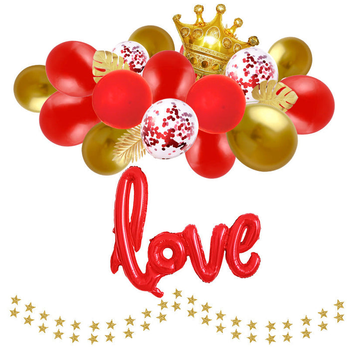 Wholesale Latex/Aluminum Film Valentine's Day Decorative Balloons Set JDC-BL-Qih009 祺惠 6 Wholesale Jewelry JoyasDeChina Joyas De China