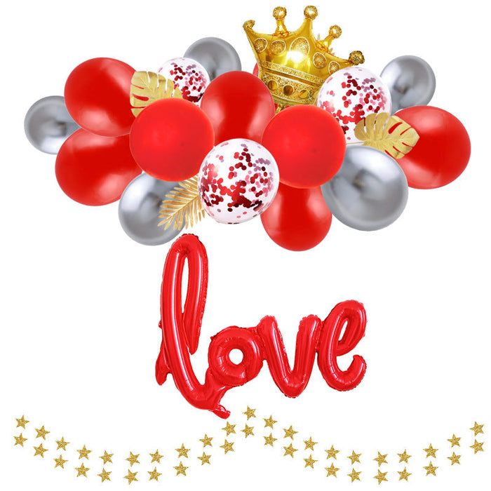 Wholesale Latex/Aluminum Film Valentine's Day Decorative Balloons Set JDC-BL-Qih009 祺惠 7 Wholesale Jewelry JoyasDeChina Joyas De China