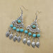 Wholesale Leaf Alloy Turquoise Earrings JDC-ES-Yunl010 Earrings 云罗 Wholesale Jewelry JoyasDeChina Joyas De China