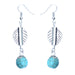 Wholesale Leaf Turquoise Alloy Earrings JDC-ES-Yunl006 Earrings 云罗 Wholesale Jewelry JoyasDeChina Joyas De China