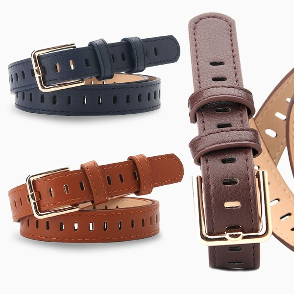 Bulk Jewelry Wholesale leather-like hollowed-out punching-free Womenbelt JDC-WB-syc020 Wholesale factory from China YIWU China