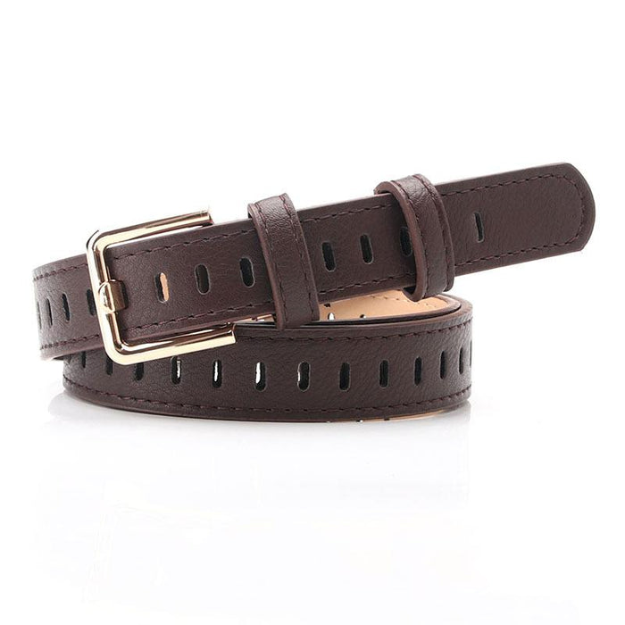 Bulk Jewelry Wholesale leather-like hollowed-out punching-free Womenbelt JDC-WB-syc020 Wholesale factory from China YIWU China