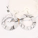 Wholesale leather teardrop print earrings JDC-ES-ManY020 Earrings 满溢 Wholesale Jewelry JoyasDeChina Joyas De China