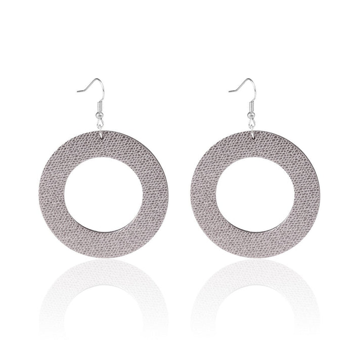 Wholesale leather teardrop print earrings JDC-ES-ManY020 Earrings 满溢 Wholesale Jewelry JoyasDeChina Joyas De China