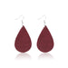 Wholesale leather teardrop print earrings JDC-ES-ManY020 Earrings 满溢 E1903-40 red water drop Wholesale Jewelry JoyasDeChina Joyas De China