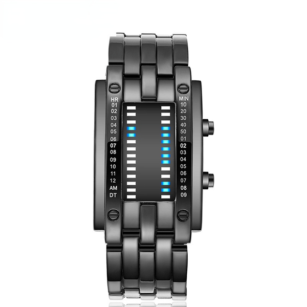 Wholesale LED Dual Line Movement Stainless Steel Alloy Electronic Watch JDC-WH-Jinj004 Watch 金嘉 Wholesale Jewelry JoyasDeChina Joyas De China