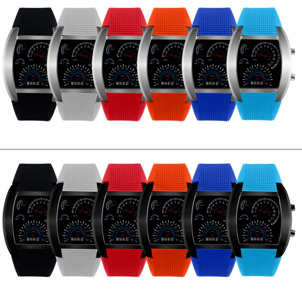 Wholesale LED Electronic Alloy Case TPU Strap Iron Buckle Watch JDC-WH-Jinj011 Watch 金嘉 Wholesale Jewelry JoyasDeChina Joyas De China