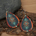 Wholesale Leopard Geometric Pattern Leather Earrings JDC-ES-Saip020 Earrings 赛蒲 Wholesale Jewelry JoyasDeChina Joyas De China