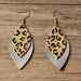 Wholesale Leopard Print Double Leather Earrings JDC-ES-Saip008 Earrings 赛蒲 Wholesale Jewelry JoyasDeChina Joyas De China