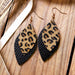 Wholesale Leopard Print Double Leather Earrings JDC-ES-Saip008 Earrings 赛蒲 Wholesale Jewelry JoyasDeChina Joyas De China