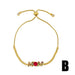 Wholesale letter adjustable pull-out Mother's Day diamond-encrusted copper bracelet JDC-BT-AOS002 Bracelet 翱昇 B Wholesale Jewelry JoyasDeChina Joyas De China