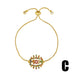 Wholesale letter adjustable pull-out Mother's Day diamond-encrusted copper bracelet JDC-BT-AOS002 Bracelet 翱昇 C Wholesale Jewelry JoyasDeChina Joyas De China