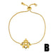 Wholesale letter heart-encrusted color copper zircon adjustable pull-out Mother's Day bracelet JDC-BT-AOS005 Bracelet 翱昇 B Wholesale Jewelry JoyasDeChina Joyas De China
