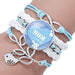 Wholesale letter time gem multi-layer woven leather bracelet JDC-BT-NingX002 Bracelets 柠祥 12008902 Wholesale Jewelry JoyasDeChina Joyas De China