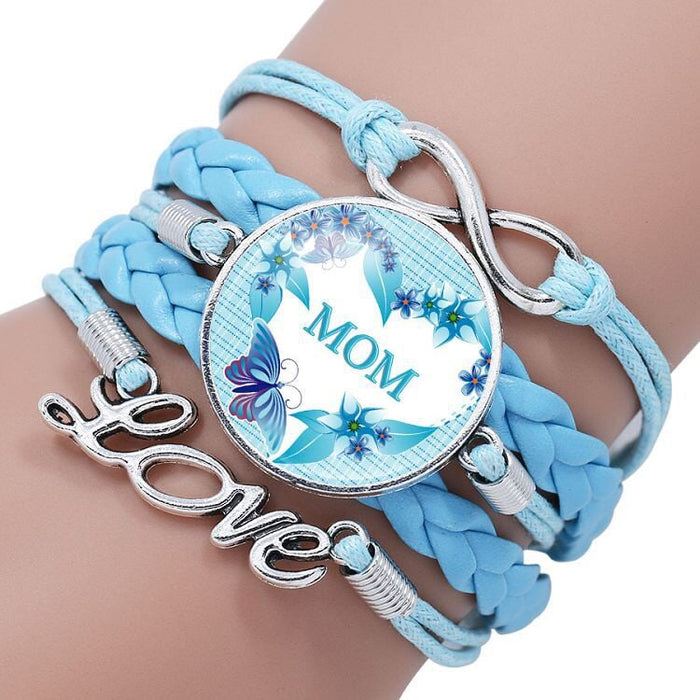 Wholesale letter time gem multi-layer woven leather bracelet JDC-BT-NingX002 Bracelets 柠祥 12008903 Wholesale Jewelry JoyasDeChina Joyas De China