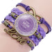 Wholesale letter time gem multi-layer woven leather bracelet JDC-BT-NingX002 Bracelets 柠祥 Wholesale Jewelry JoyasDeChina Joyas De China