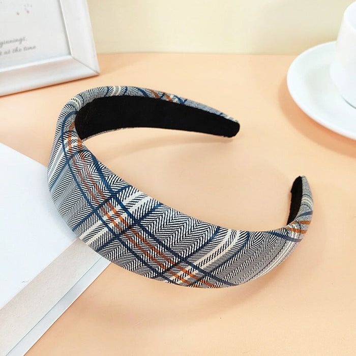 Wholesale light blue PU leather hair band JDC-HD-O354 Headband 潮炫 gray Wholesale Jewelry JoyasDeChina Joyas De China