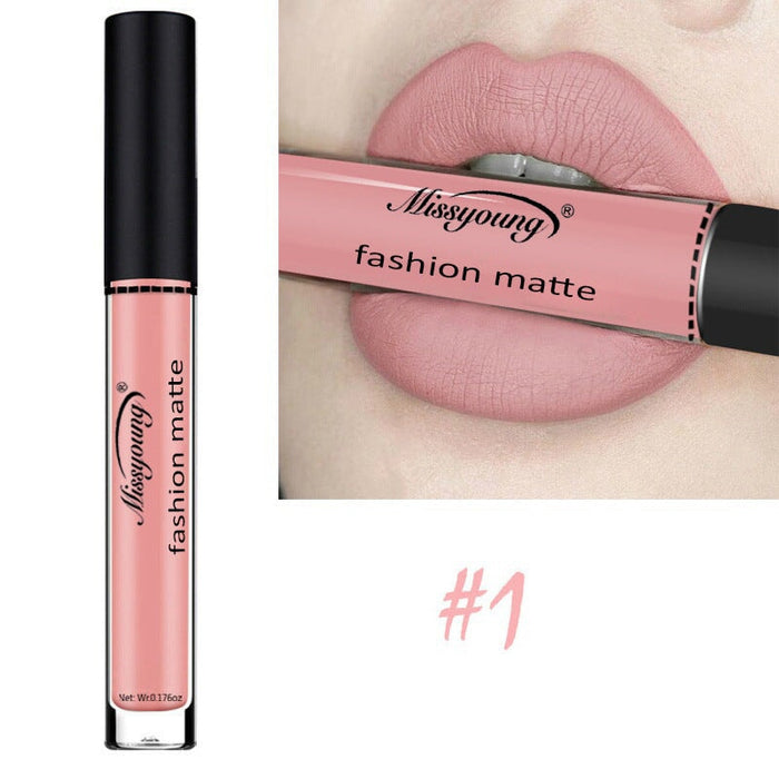 Wholesale lipstick genuine hot sale matte lipstick non stick cup JDC-MK-YanQ001 lipstick 颜俏 1# Wholesale Jewelry JoyasDeChina Joyas De China